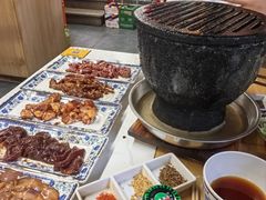 烤肉的炉子-大槐树烤肉馆