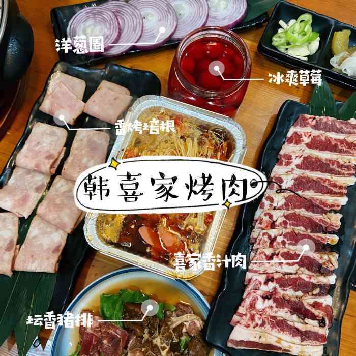 韩喜家果木烤肉(新建路店"如果我看起来没精神,可能是累了,可能是.