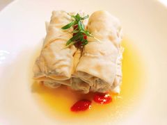 鸡汁荠菜百叶包-玫瑰厅上海菜(兴国路店)
