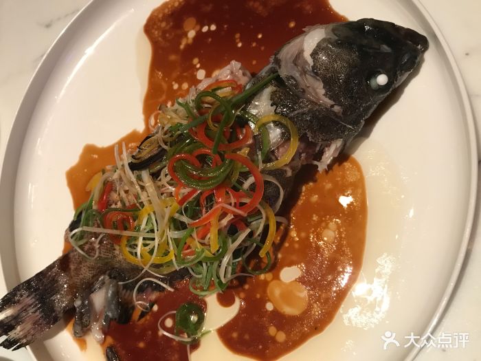 艳中餐厅 yen清蒸老虎斑图片 - 第1张