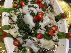 韭椒鲈鱼-大眼锅贴水饺(河东店)