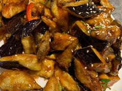 风味茄子-华盛园卷子王农家菜水库鱼