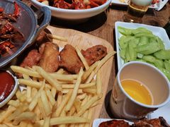 鸡翅薯条-叶派龙虾•招牌香辣蟹·海鲜(中海国际店)