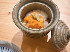 温泉蛋拌富士山白虾海胆-鮨青(恒基名人购物中心店)