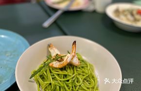 Shrimp Basil Sauce Linguine