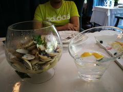 法国白葡萄酒煮鲜贝-火车头法国西餐厅