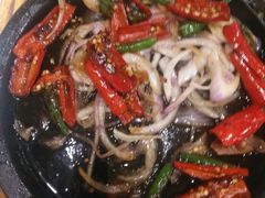 米椒爆鸡胗-老牌坊鲁菜名店(宽厚里店)