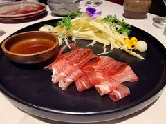 三年金钱火腿配大理手撕乳扇-泓0871臻选云南菜·味庄