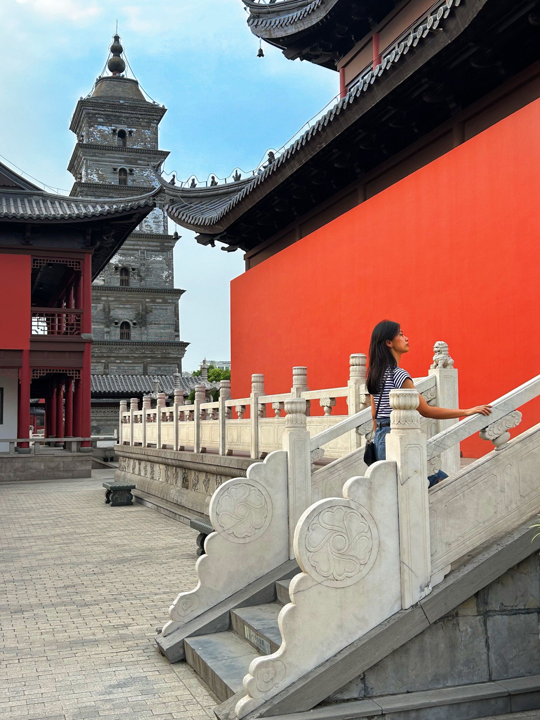 打卡"南方大雁塔"高邮镇国寺