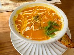 手作烤南瓜海鲜汤-Mark&Mars Restaurant