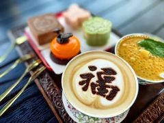 万春金福拿铁（热）-萬春金福下午茶(故宫店)