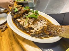 -北京龙庆四季香农家饭庄·灶台鱼·碳烤虹鳟鱼(龙庆峡店)