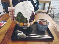 抹茶生乳かき氷-WONDER ICE 萬得冰田(建設路总店)