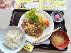 生姜烧肉定食-大沼展望閣