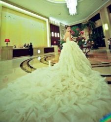 客片-vera&nbsp;wang设计款现场效果图-南京宝娜嫁衣婚纱礼服馆(中央路店)