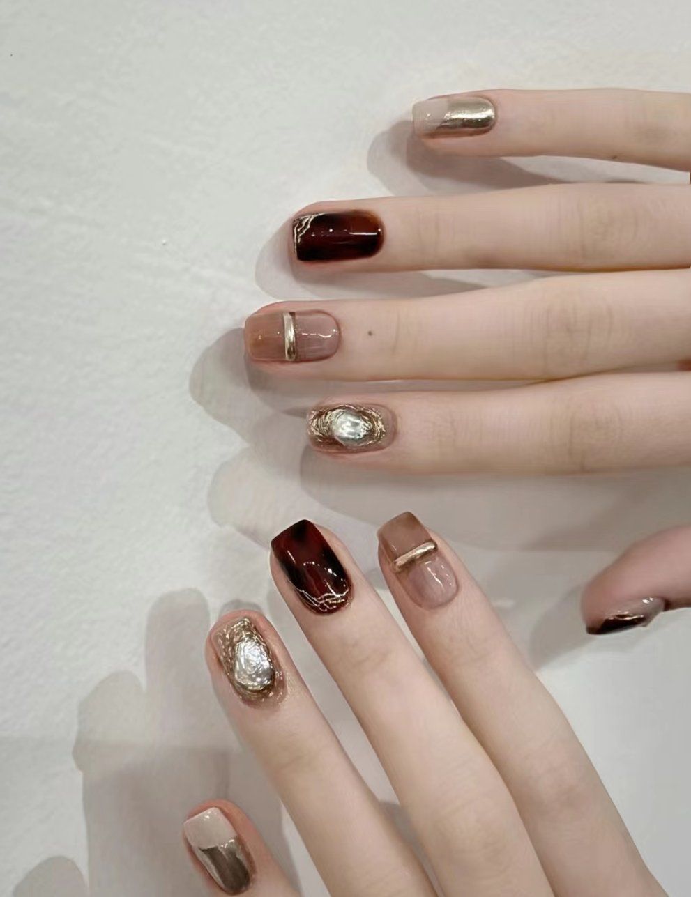 适合秋天的美甲