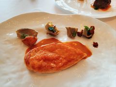 烤土鸡配芦笋香菇-Jean Georges