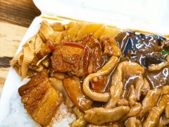 扒肉鱼香肉丝盒饭-胖姐盒饭(通达街店)