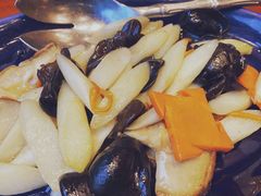 虫草花菌菇炒白芦笋-君悦酒店·1881·北京烤鸭