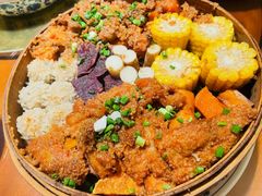 粉蒸杂粮拼肉-郑百万·百万卤鹅重庆菜馆·家宴旗舰店(动物园店)