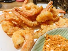 金牌脆皮虾-东来菜馆•手抓海鲜家常菜•海鲜锅贴(鸽子窝店)
