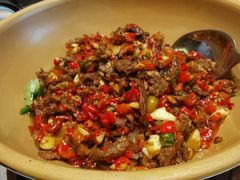 生炒牛肉-回头食客-李久其家民间餐厅(望城金桥国际店)