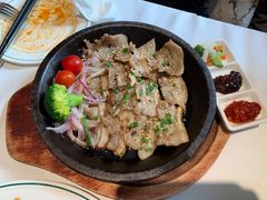 韩式铁板烤精品五花肉-水天堂西餐厅(绿宝广场店)