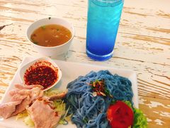 -蝶豆花蓝面条