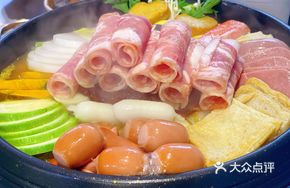 Beef Cheese Rice Cake Military Pot