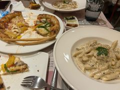 鸡肉培根蘑菇配斜管面-安妮意大利餐厅(丽都店)