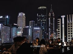 外面位置可以看到广州CBD夜景-Mercato莫卡多露台餐厅与酒吧(K11店)