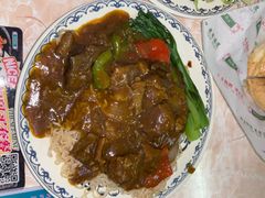 咖喱牛腩捞丁（半熟蛋）-渔记茶餐厅(渔村店)