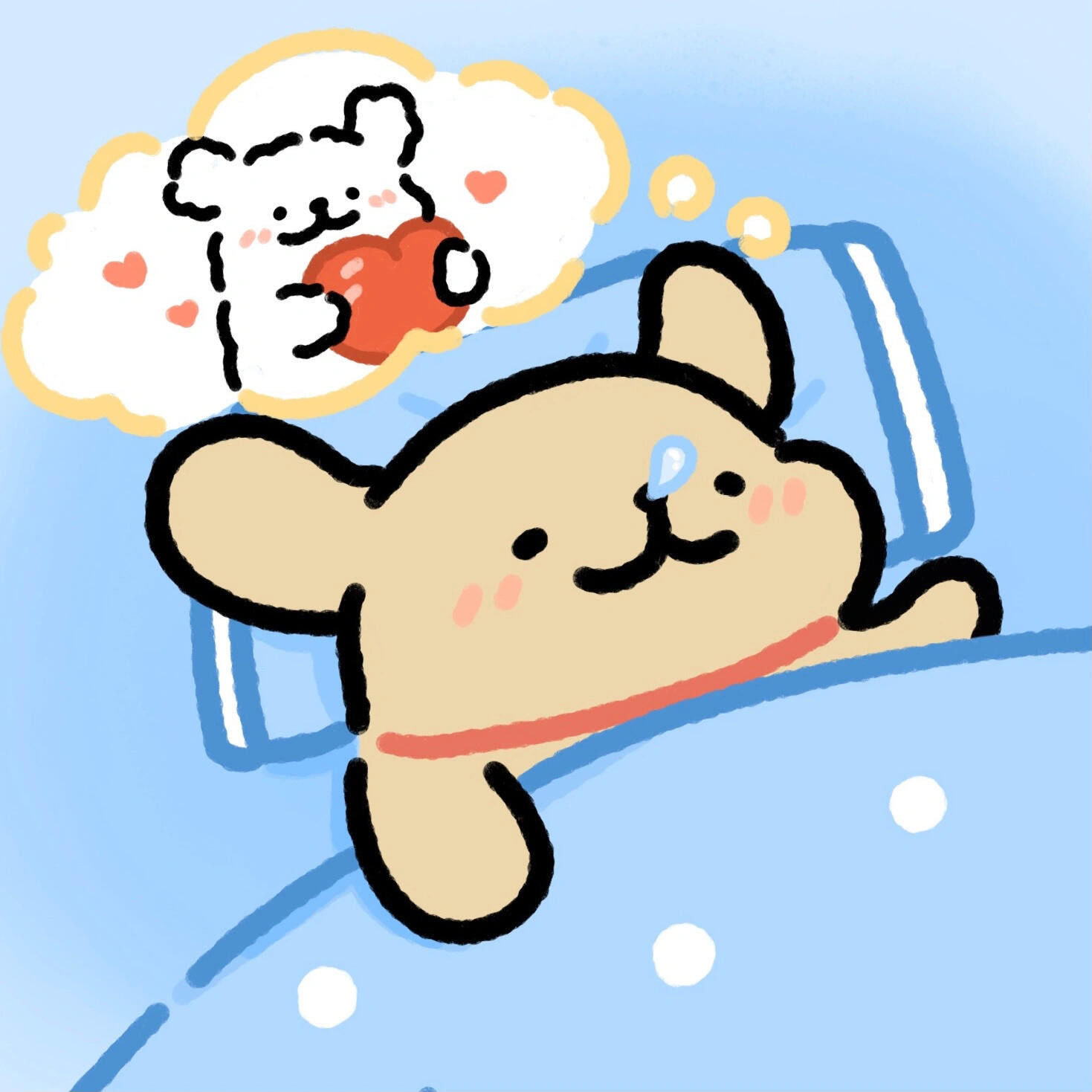 卡通狗狗头像萌