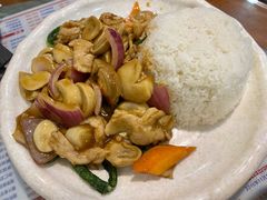 鲜菇肉片饭-岐城面馆(黄岐店)