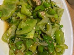 青番茄炒咸肉-陈先进鱼馆·夜宵·地道农家菜(湖墅南路店)