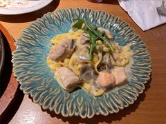 法式三文鱼奶油意面-斗牛士牛排(南京东路店)