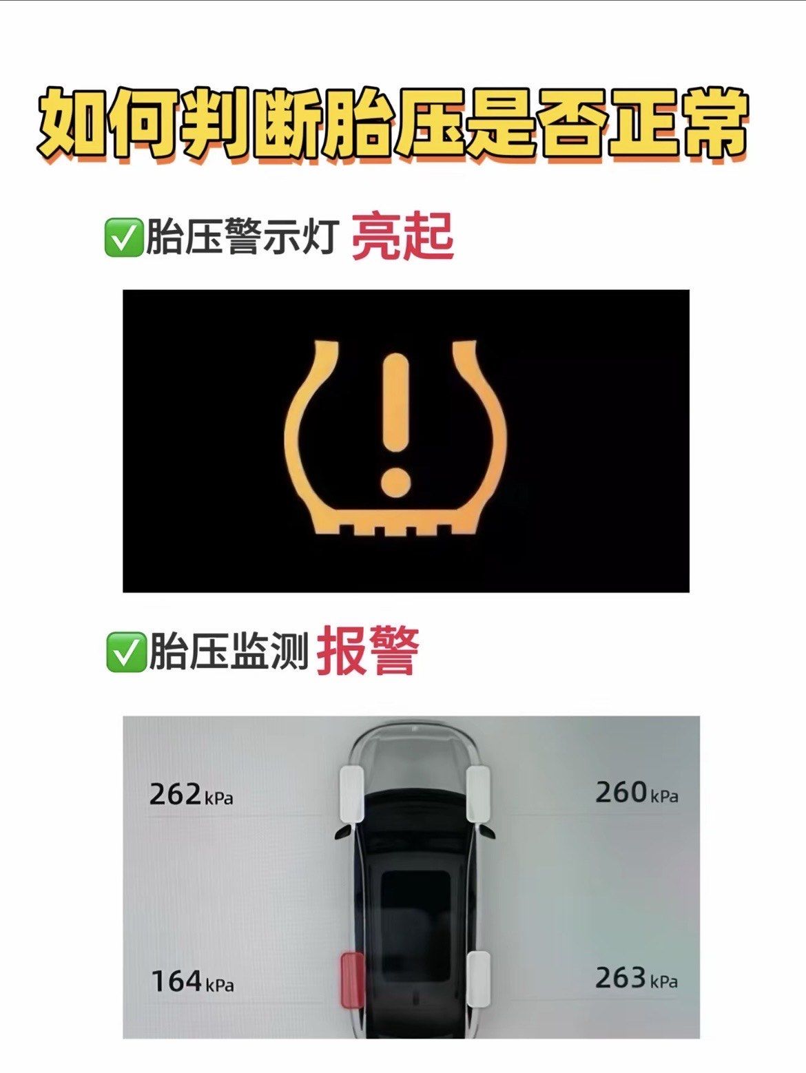 新手司机如何判断胎压是否正常 看完轻松学会