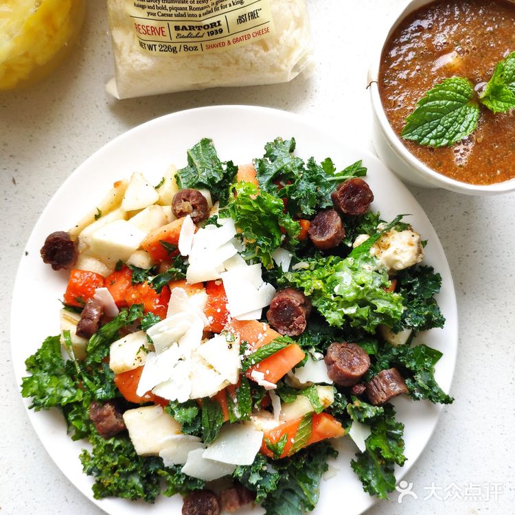 香梨木瓜薄荷沙拉: 可以当果盘吃的沙拉