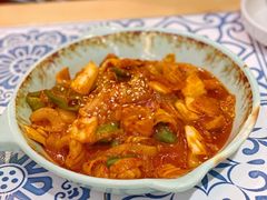 泡菜炒鱿鱼-쌍화점 霜花店·朝鲜族料理(徐家汇店)