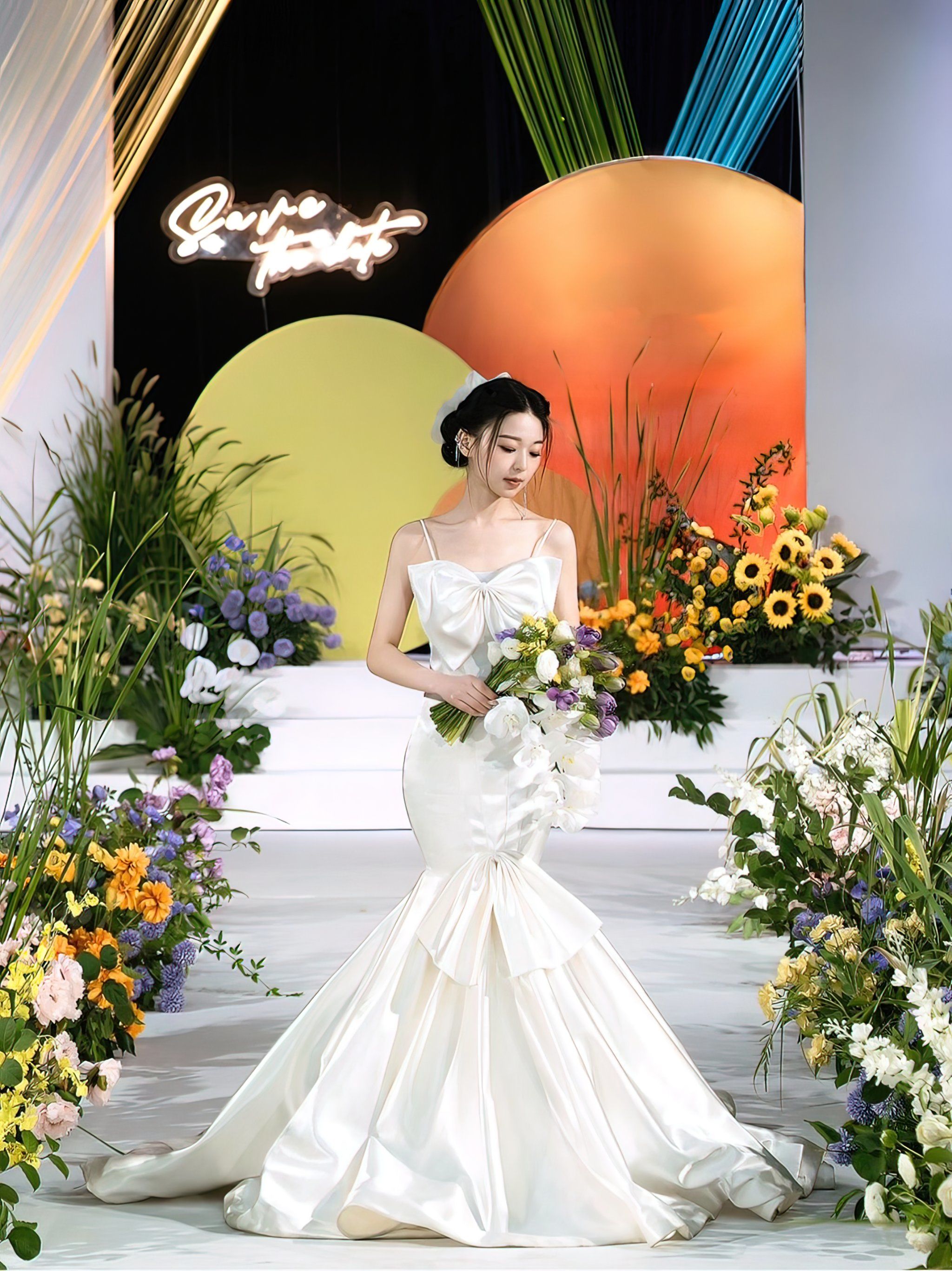 今日份彩虹🌈小众毛线质感婚礼