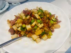 洪湖莲藕带炒鸡杂-洪湖水·新楚菜(人民大学店)