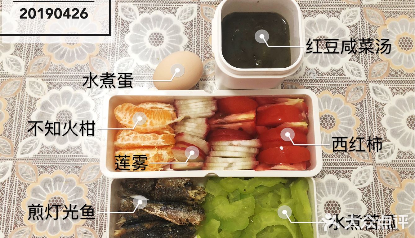 水果等 虽然前一晚会想好第二天的食谱