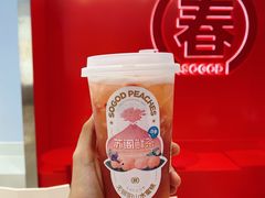 蜜桃李子水果茶-苏阁鲜果茶(虎门君乐汇店)