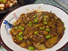 毛豆烧茄子-玉桥餐厅(天坛店)