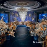 极具视觉冲击力[亲亲][亲亲][亲亲]超大气的蓝橙撞色婚礼