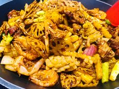 干锅鸡虾-椒行天下干锅牛蛙·(万宝店)