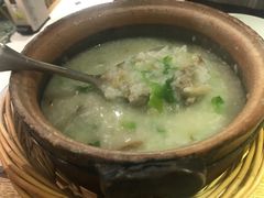 有机春菜咸骨粥-潮粥荟·潮汕砂锅粥(朝阳大悦城店)