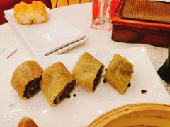 绿茶红豆薄撑-龙的酒楼·手工早茶·顺德菜(近良路店)