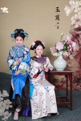 -后宫·古装汉服京剧儿童亲子全家福摄影