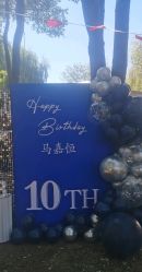 -宝宝百日宴周岁生日派对气球布置策划